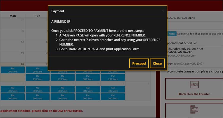 Step 7a - Payment Reminder