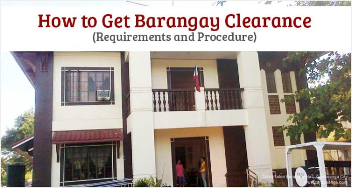 How To Get Barangay Clearance - Philippine Clearances